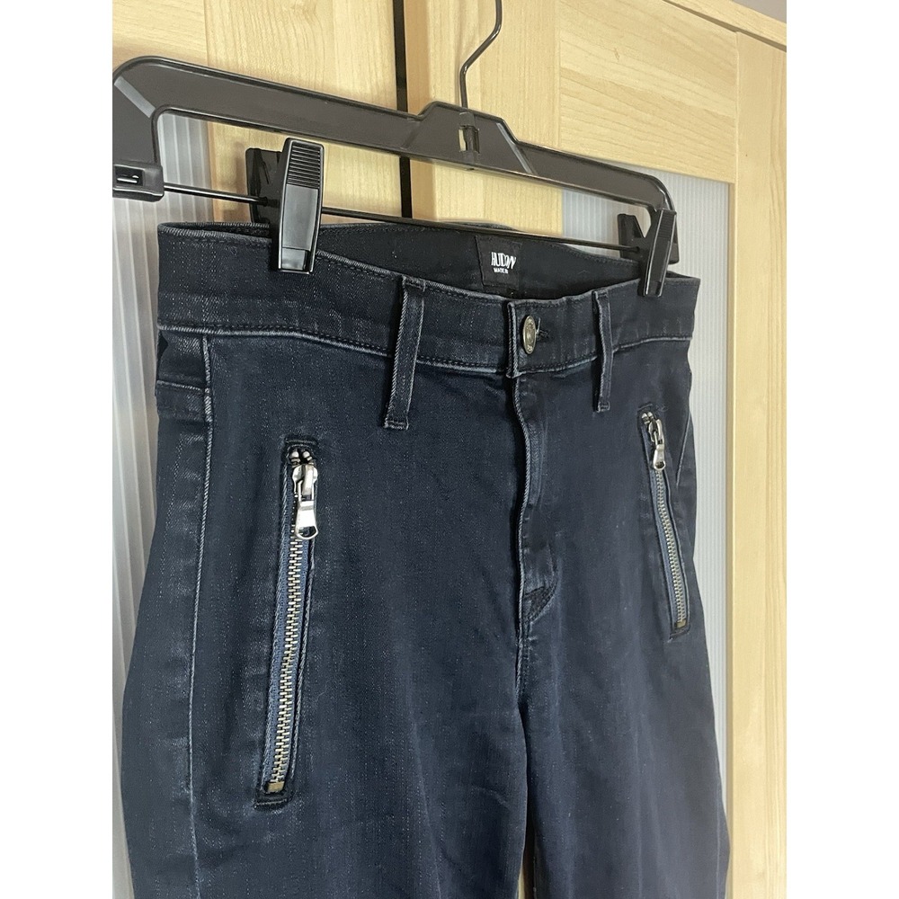 HUDSON Stark Moto Skinny Dark Blue Jeans Sz 27 Goth Biker Rock Retro Casual - Picture 2 of 8